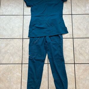 Teal Scrub Set